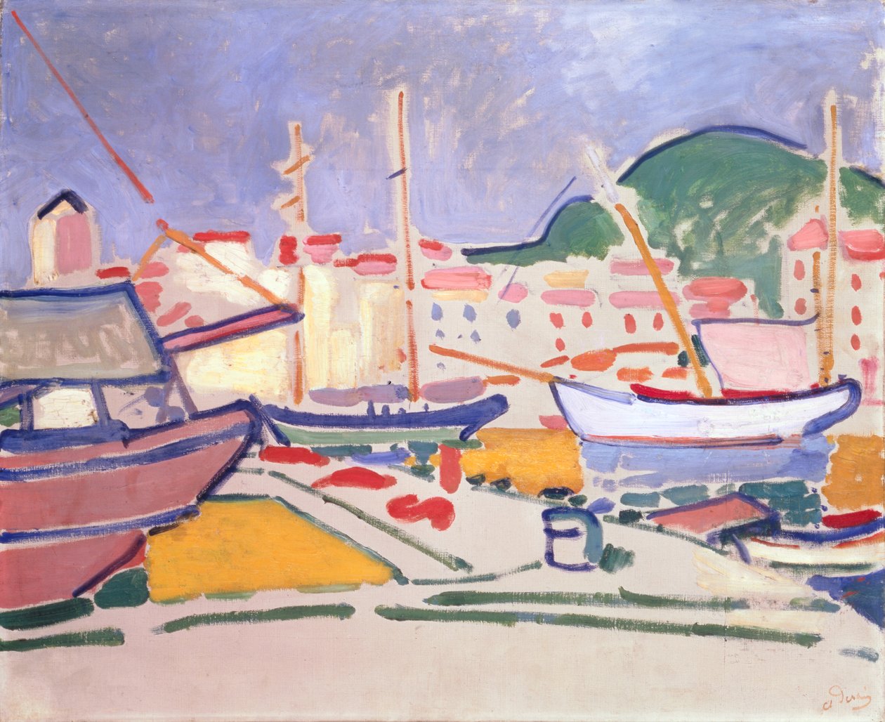 Přístav, asi 1905 (olej na plátně) od Andre Derain
