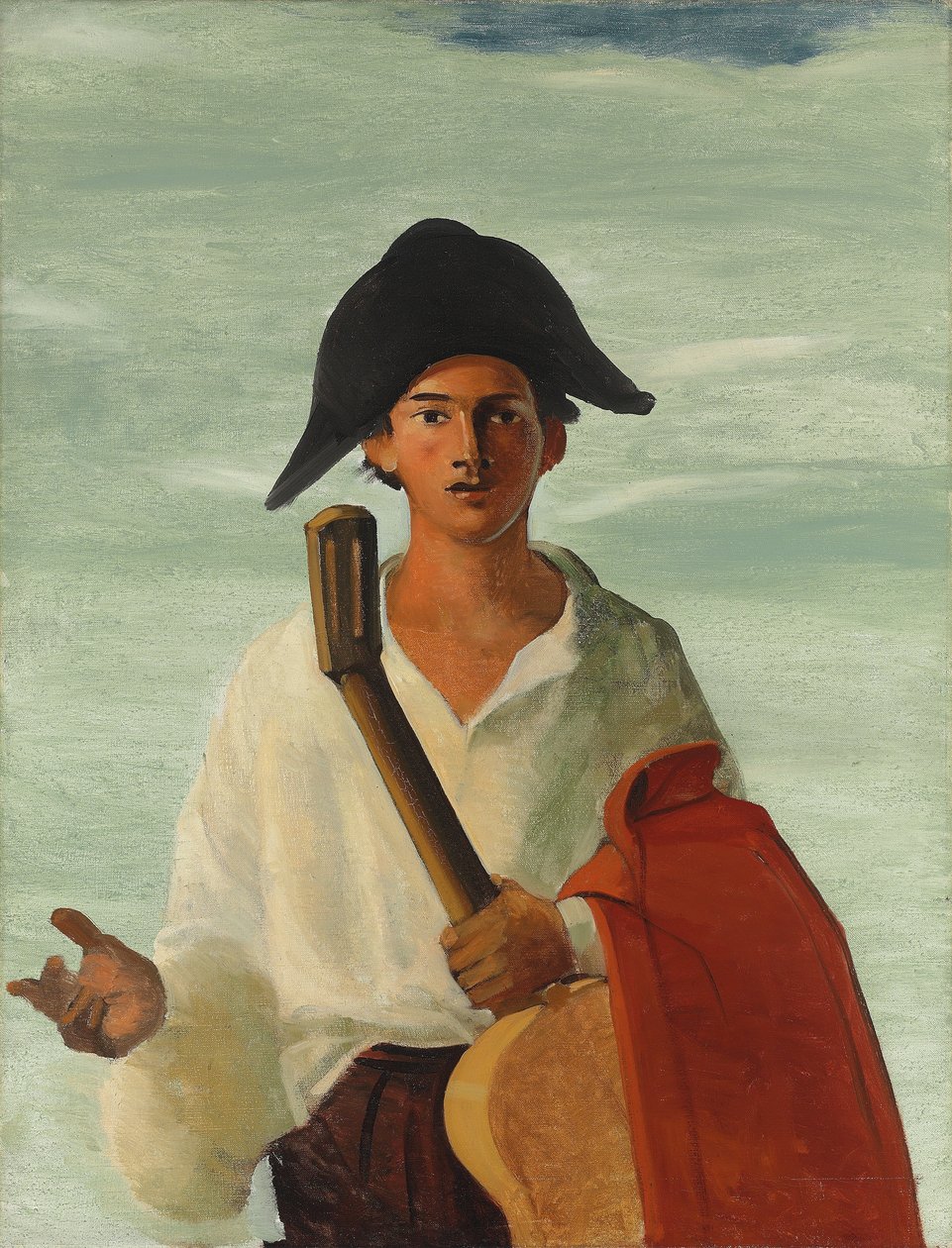 Harlekýn s kytarou, asi 1930 (olej na plátně) od Andre Derain