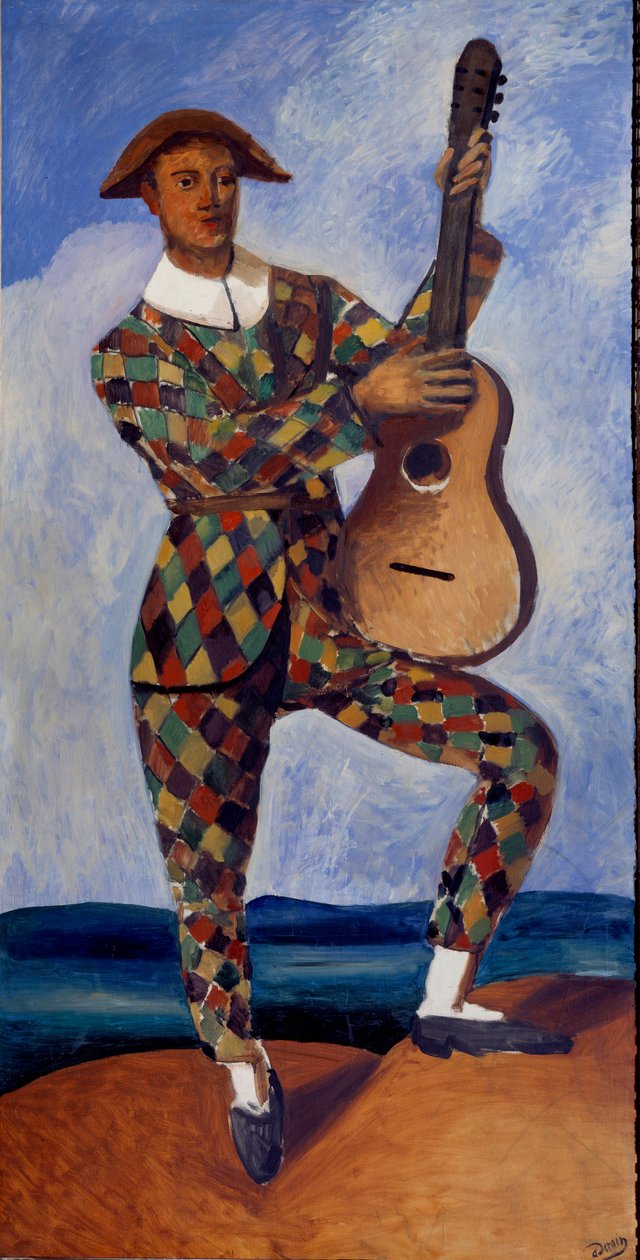 Harlekýn s kytarou od Andre Derain