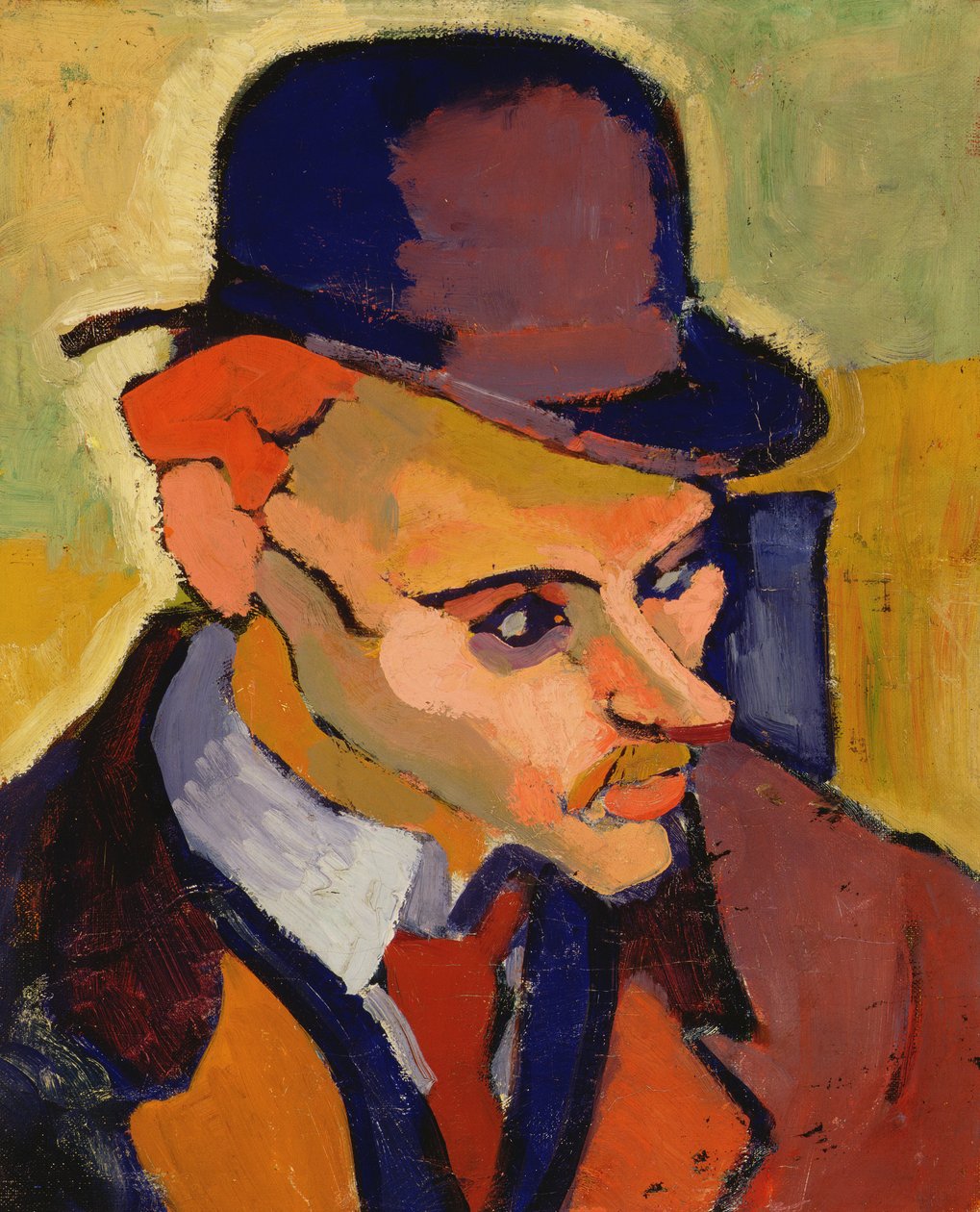 Hlava muže (Portrét M. Gilberta) 1907 (olej na plátně) od Andre Derain