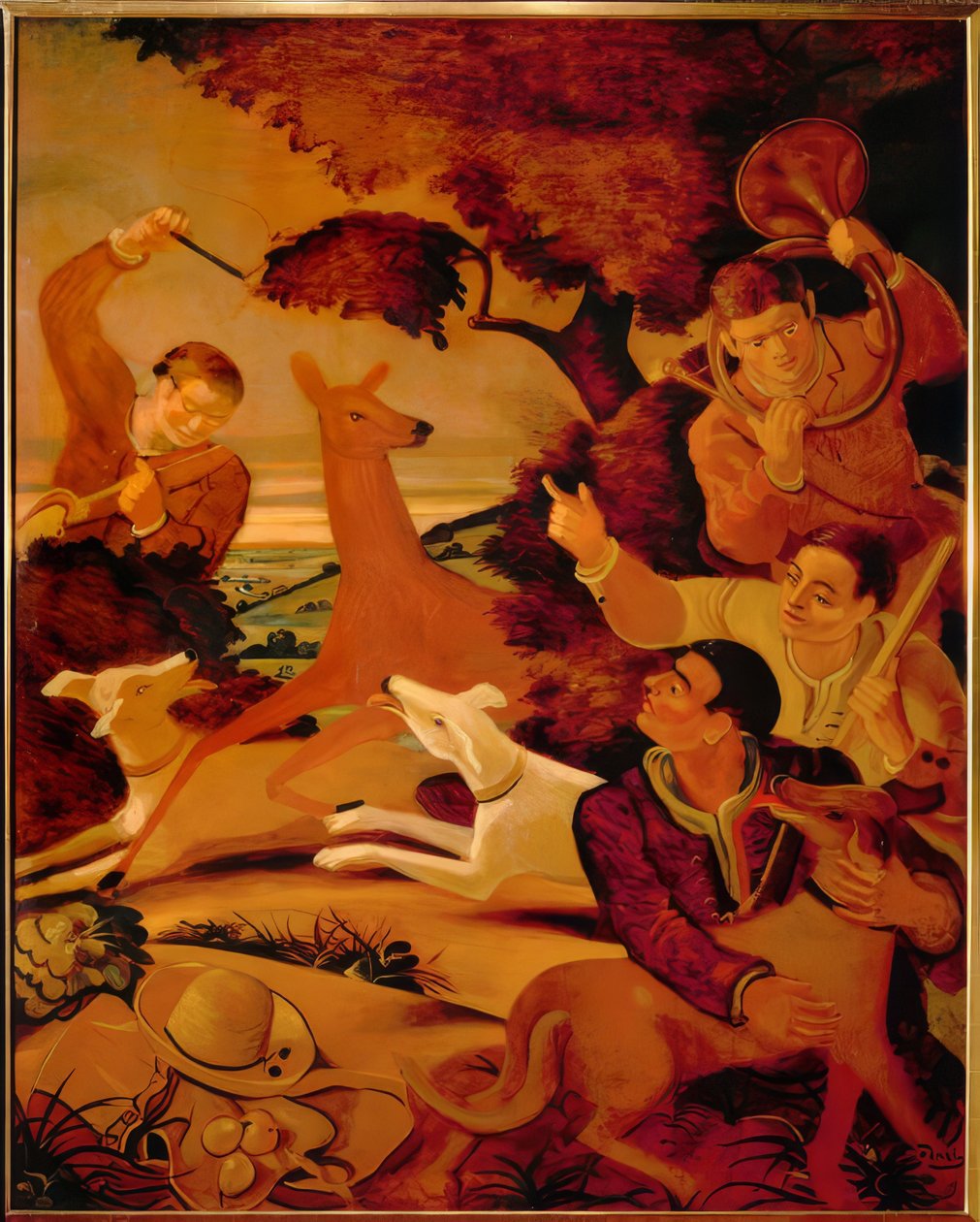 Lov jelenů od Andre Derain