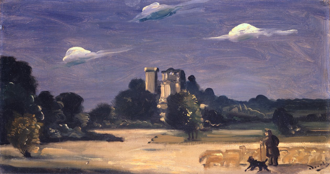 Krajina s pastýřem (olej na plátně) od Andre Derain