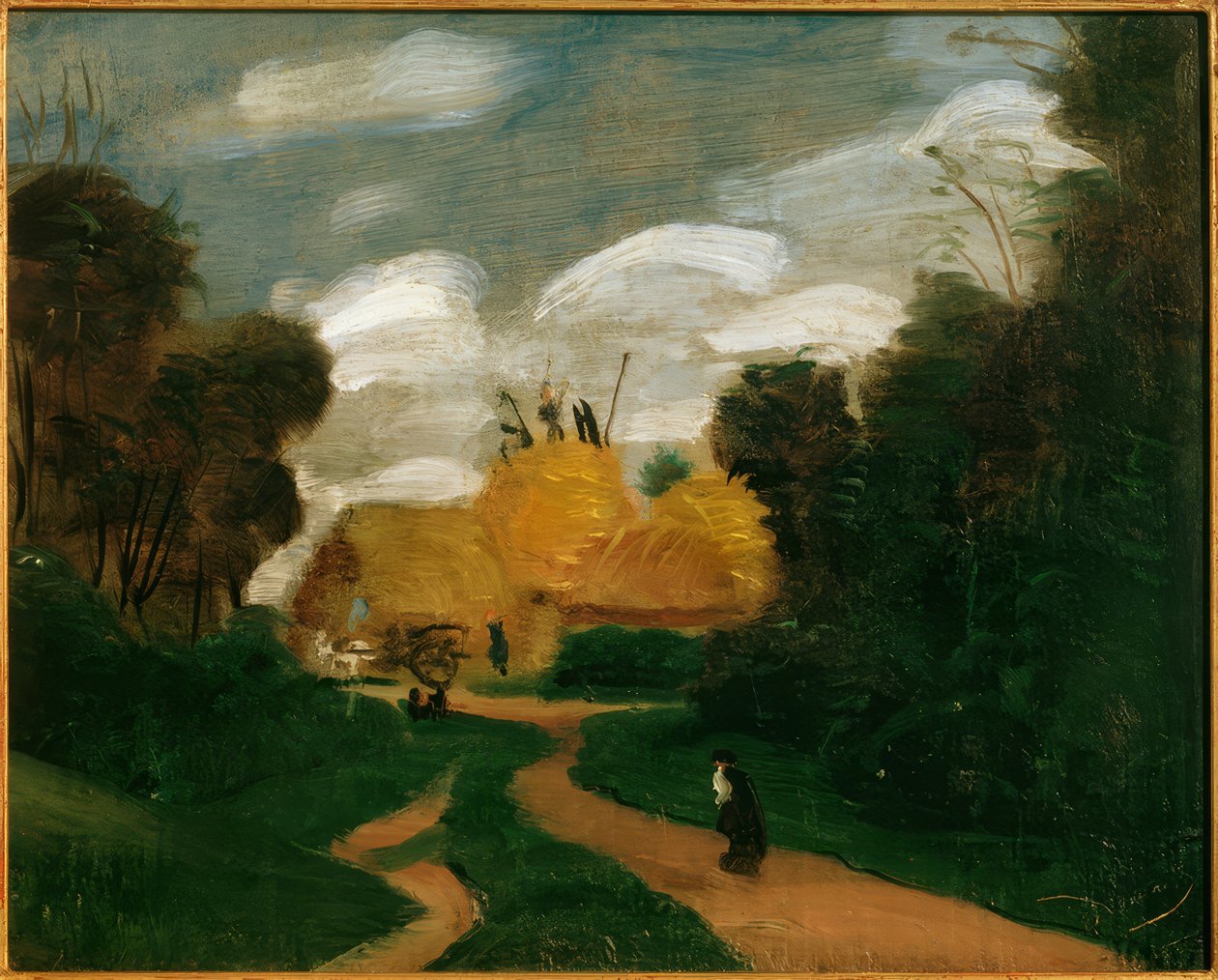 Krajina v Ile-de-France / Seníky od Andre Derain