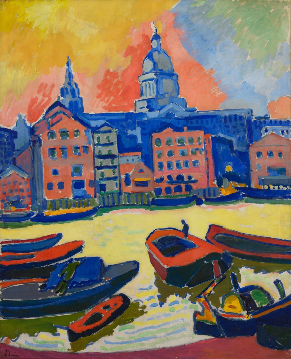 Londýn: katedrála svatého Pavla při pohledu od Temže od Andre Derain