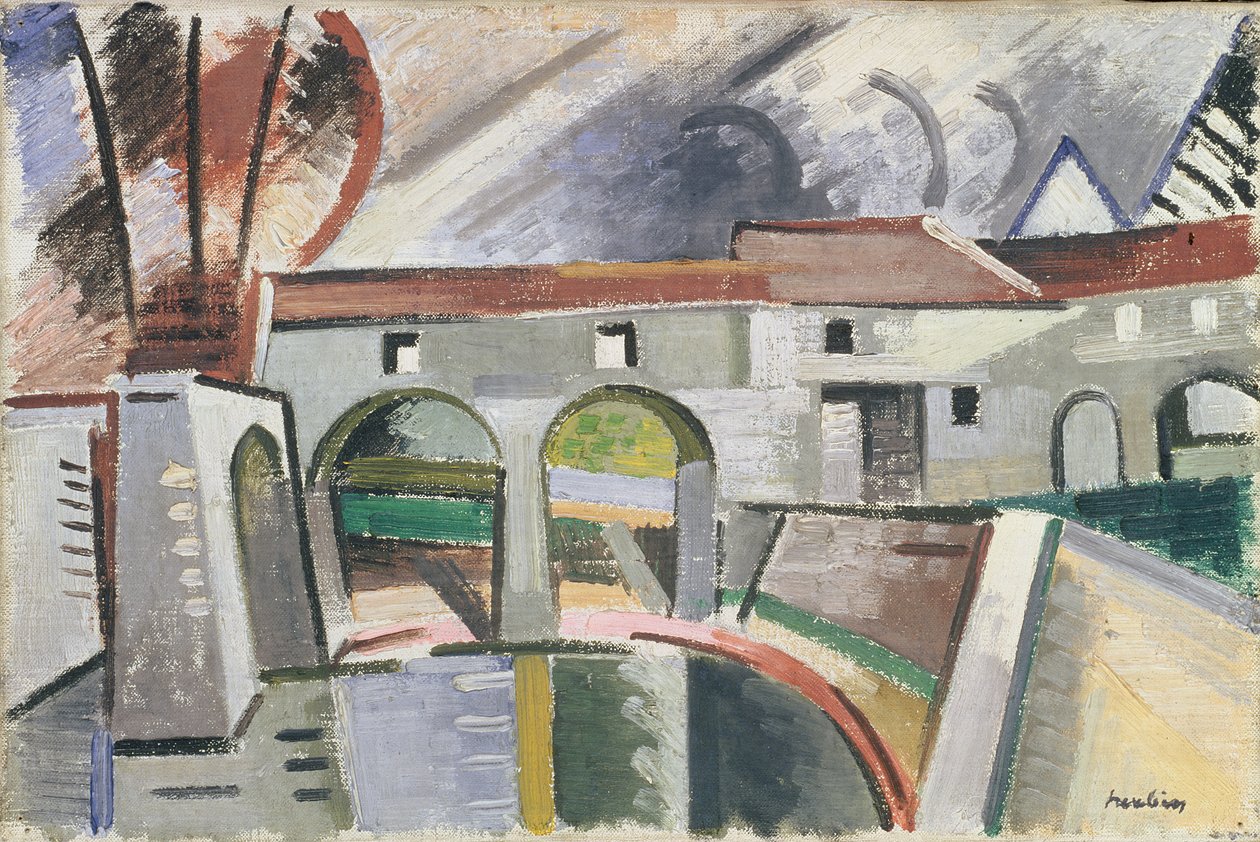 Mlýn na řece Marně od Andre Derain