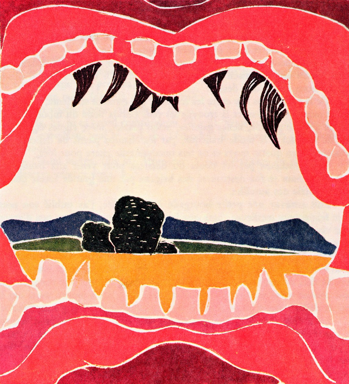 Pantagruelova tlama, ilustrace z limitovaného vydání knihy "Pantagruel" od Francoise Rabelaise (1494-1553) od Andre Derain
