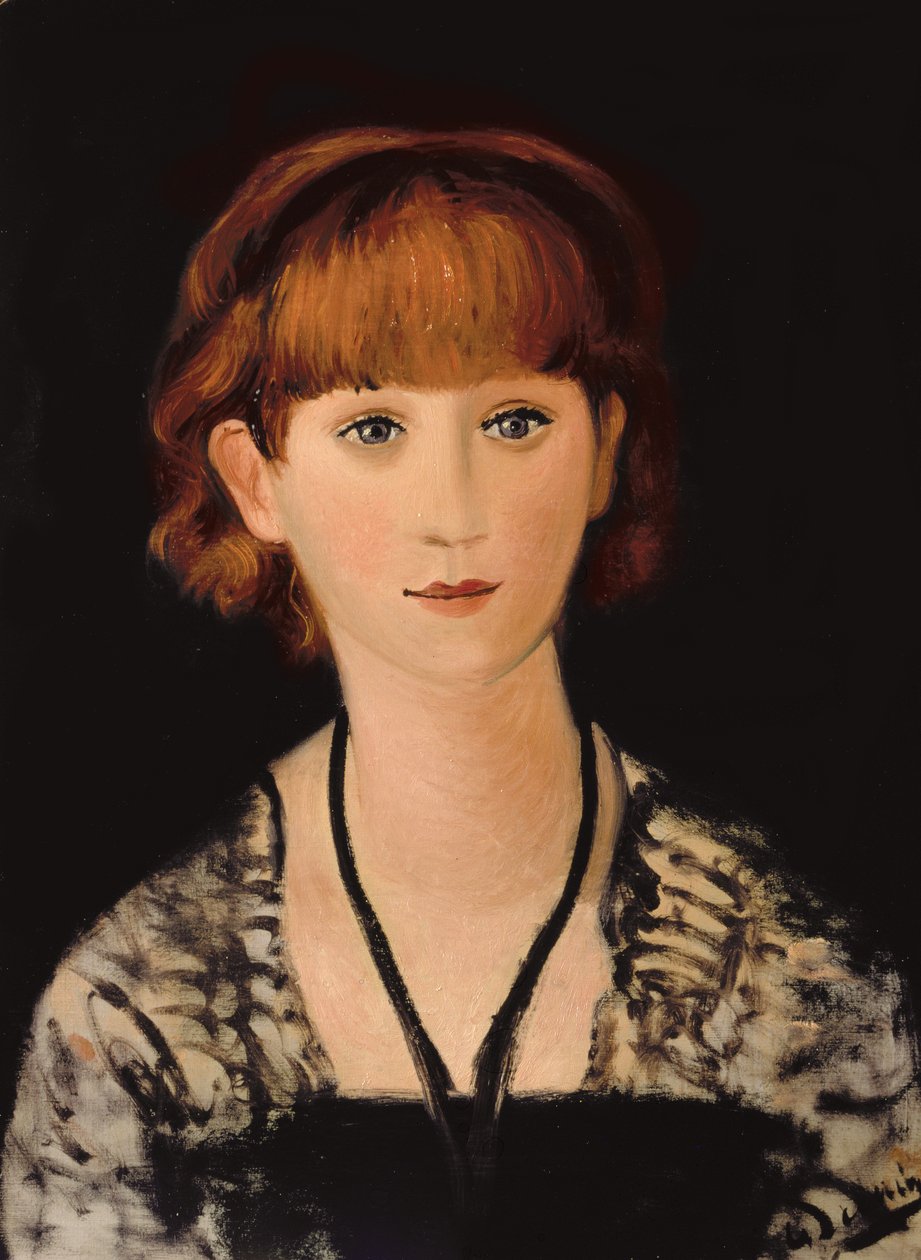 Portrét madam Jean Renoir, cca 1928 od Andre Derain