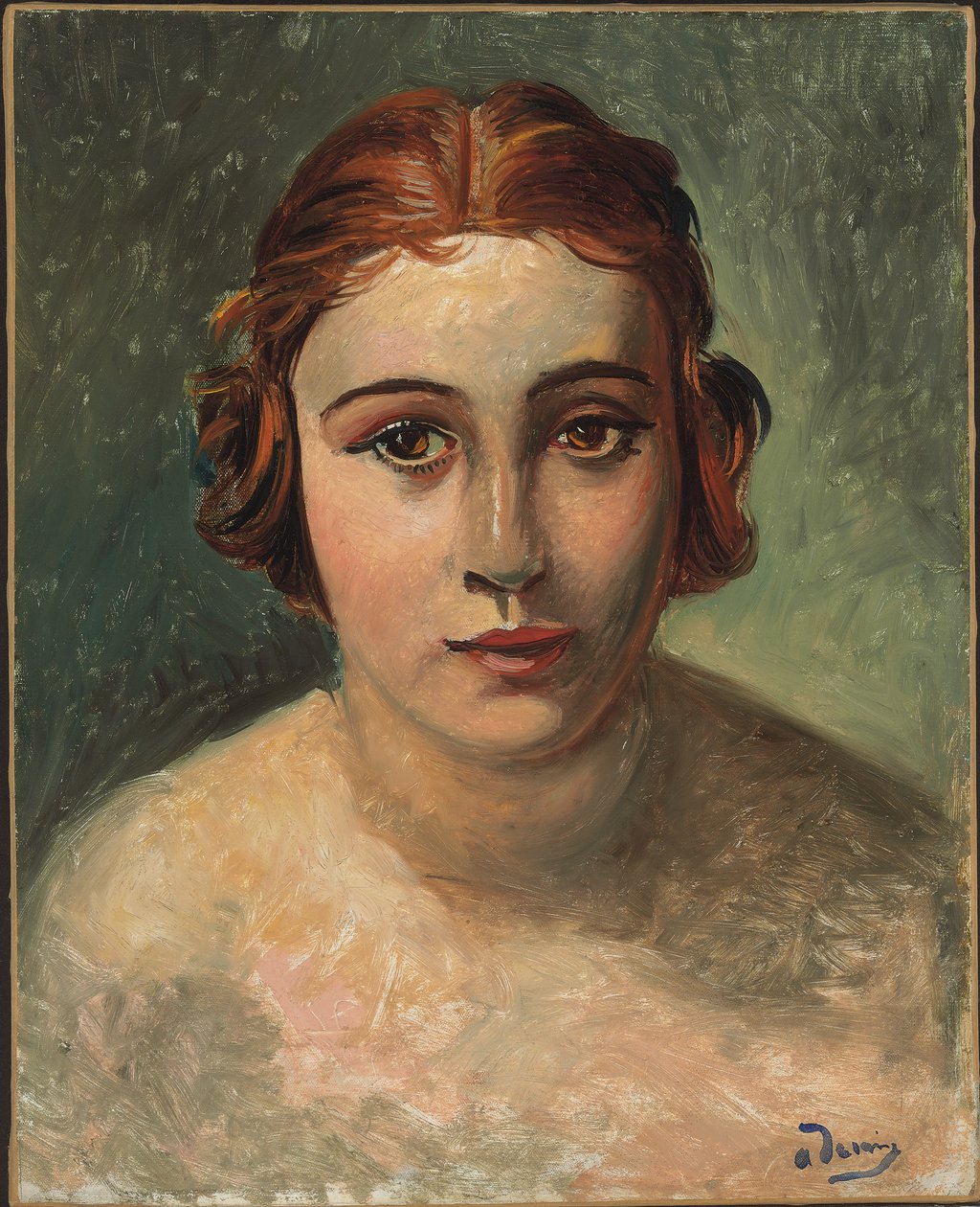 Portrét mladé ženy (olej na plátně) od Andre Derain