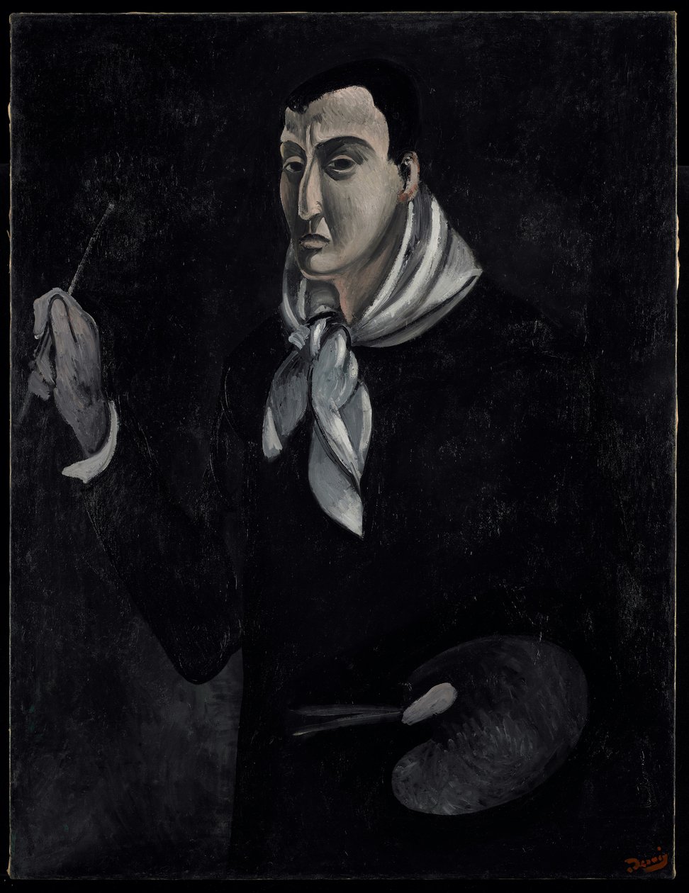 Portrét umělce, asi 1912-14 (olej na plátně) od Andre Derain
