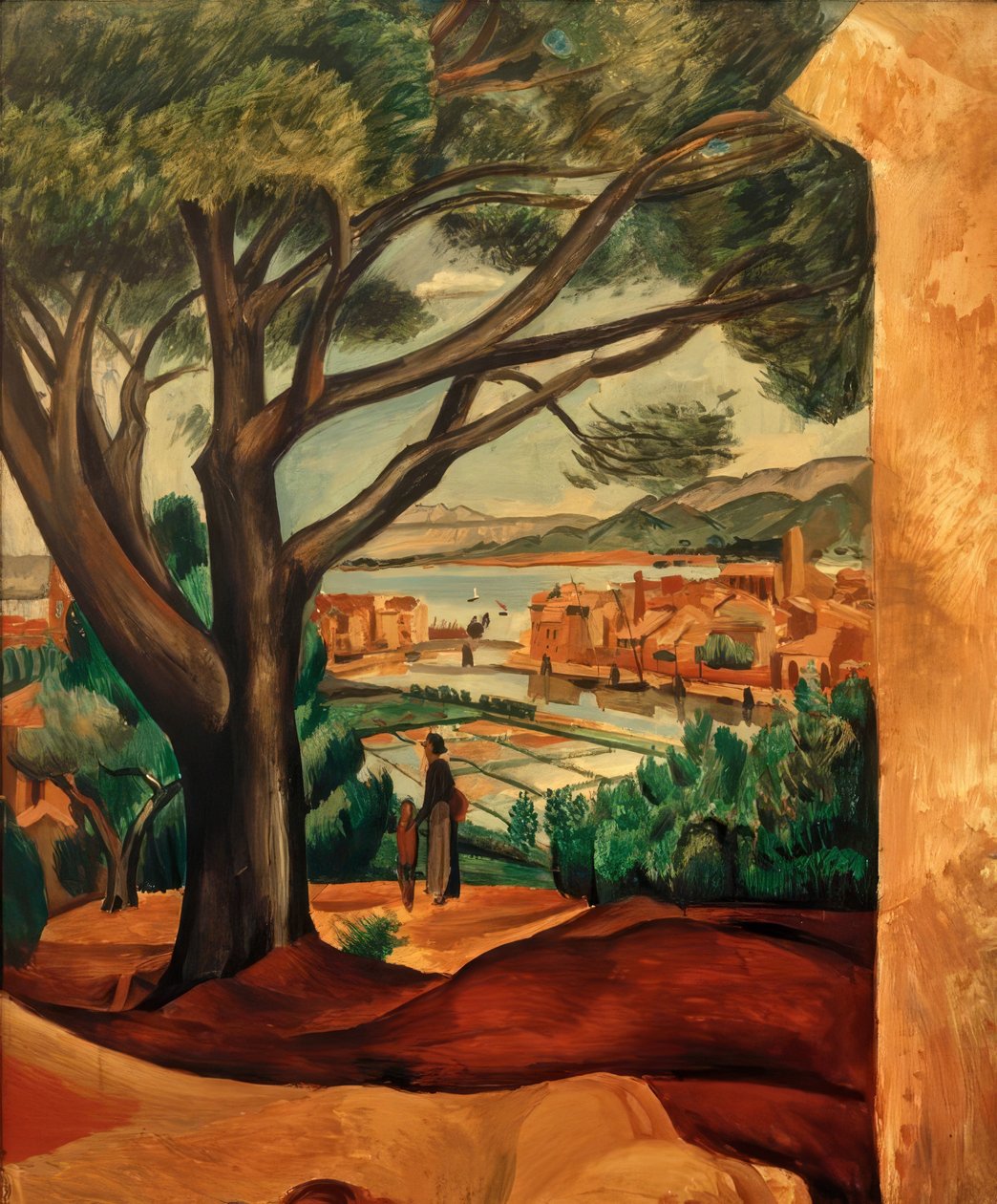 Rybníky s mořskou solí v Martiguezu od Andre Derain