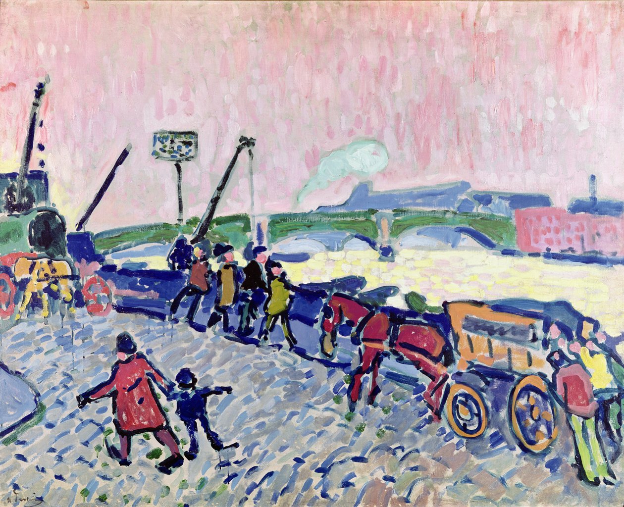 Most v Chatou od Andre Derain