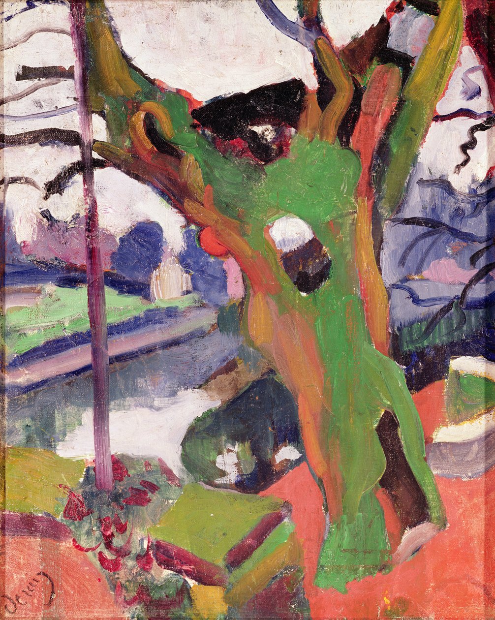 Starý strom od Andre Derain