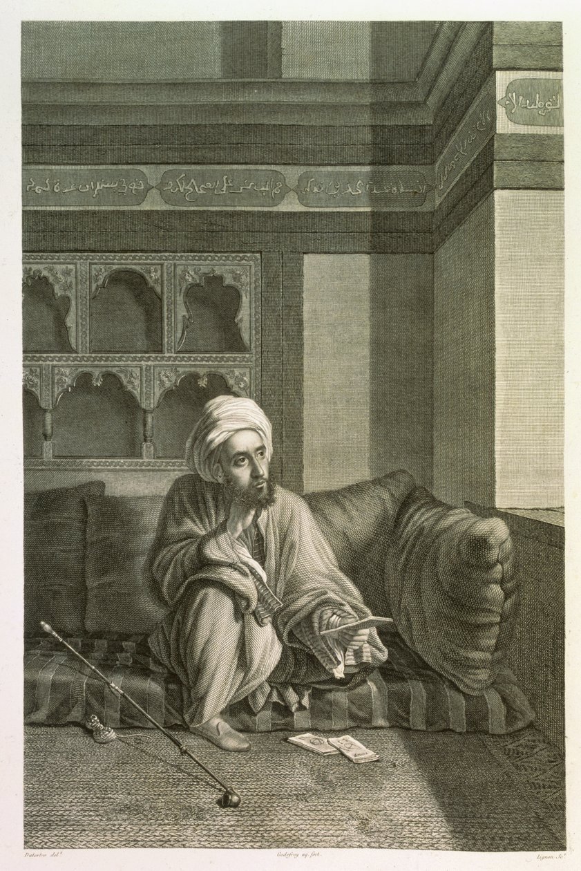 Astronom, ze svazku II Kostýmy a portréty "Popisu Egypta", vyryl Etienne Frederic Lignon (1779-1833), vydáno na Napoleonův příkaz, 1822. od Andre Dutertre