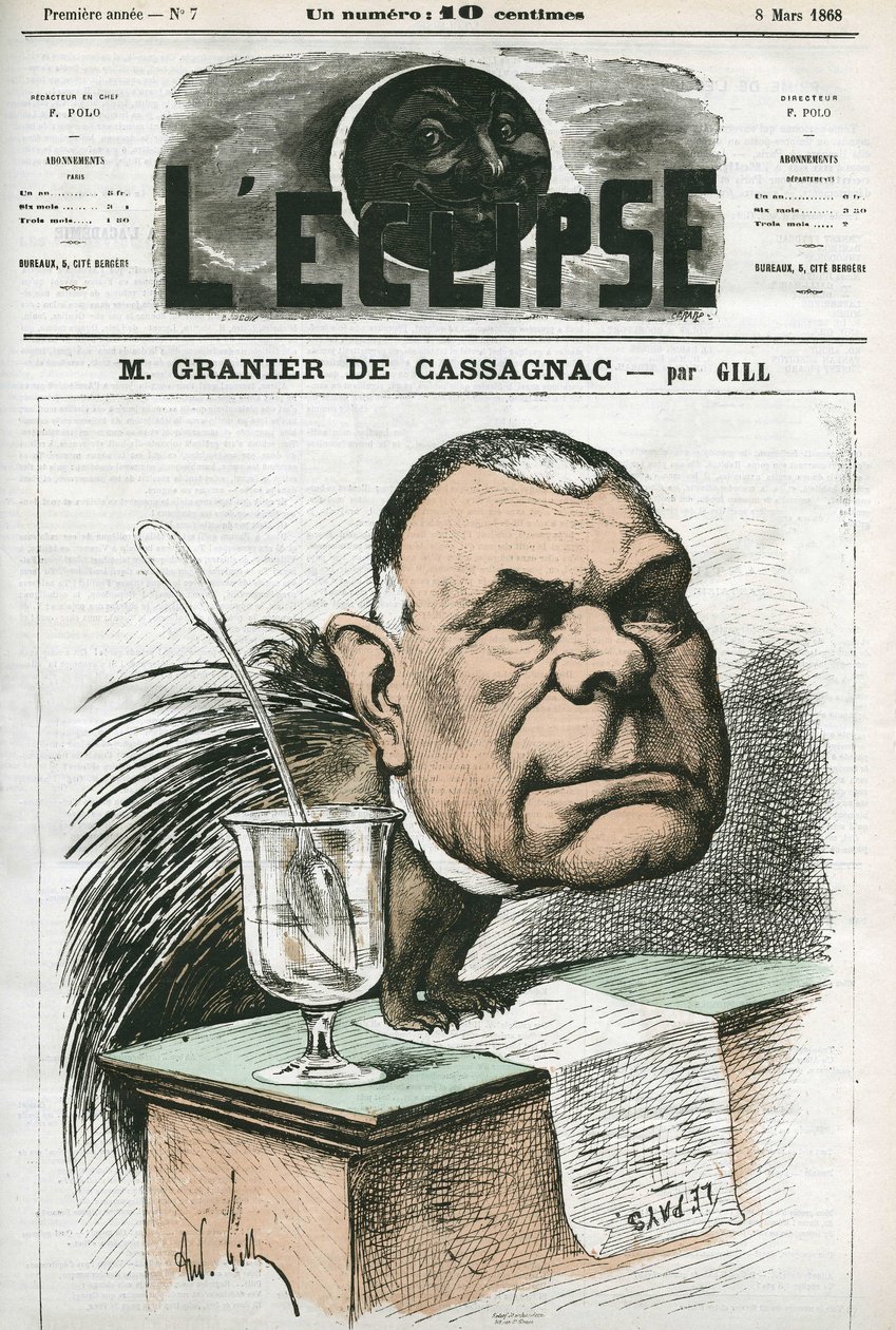 Adolphe de Granier de Cassagnac (1808-1880), francouzský novinář a politik. Obálka „“L