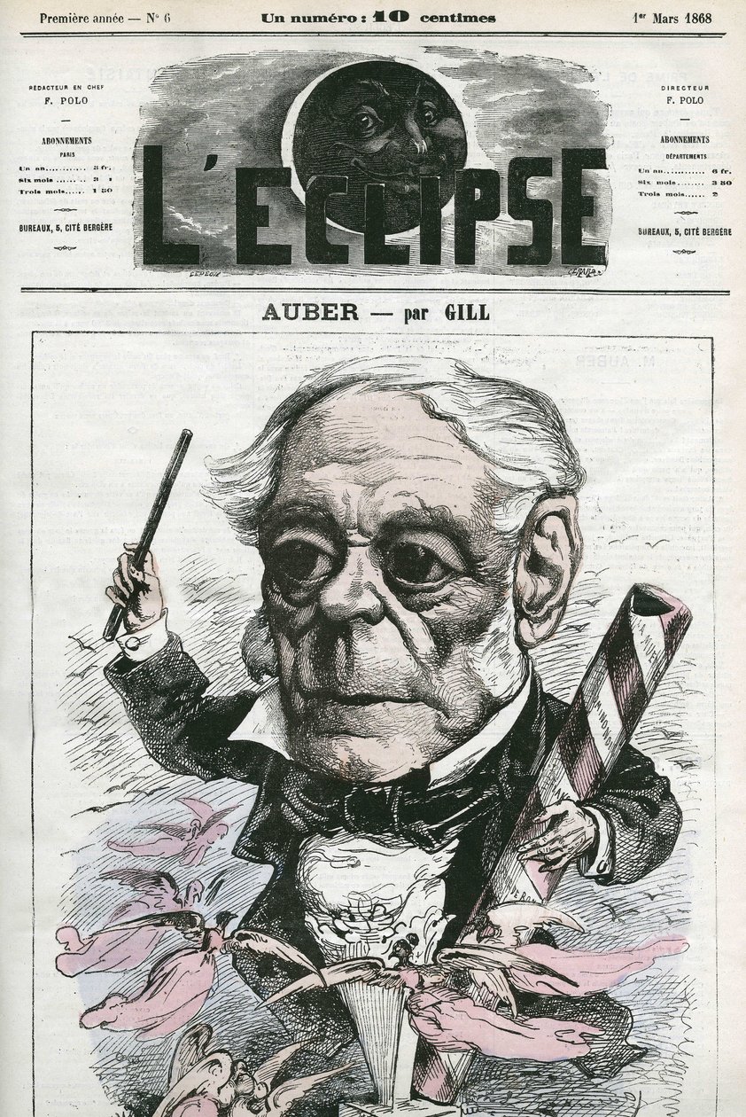 Auber Daniel-Francois-Esprit (1782-1871), francouzský hudebník. Obálka „“L
