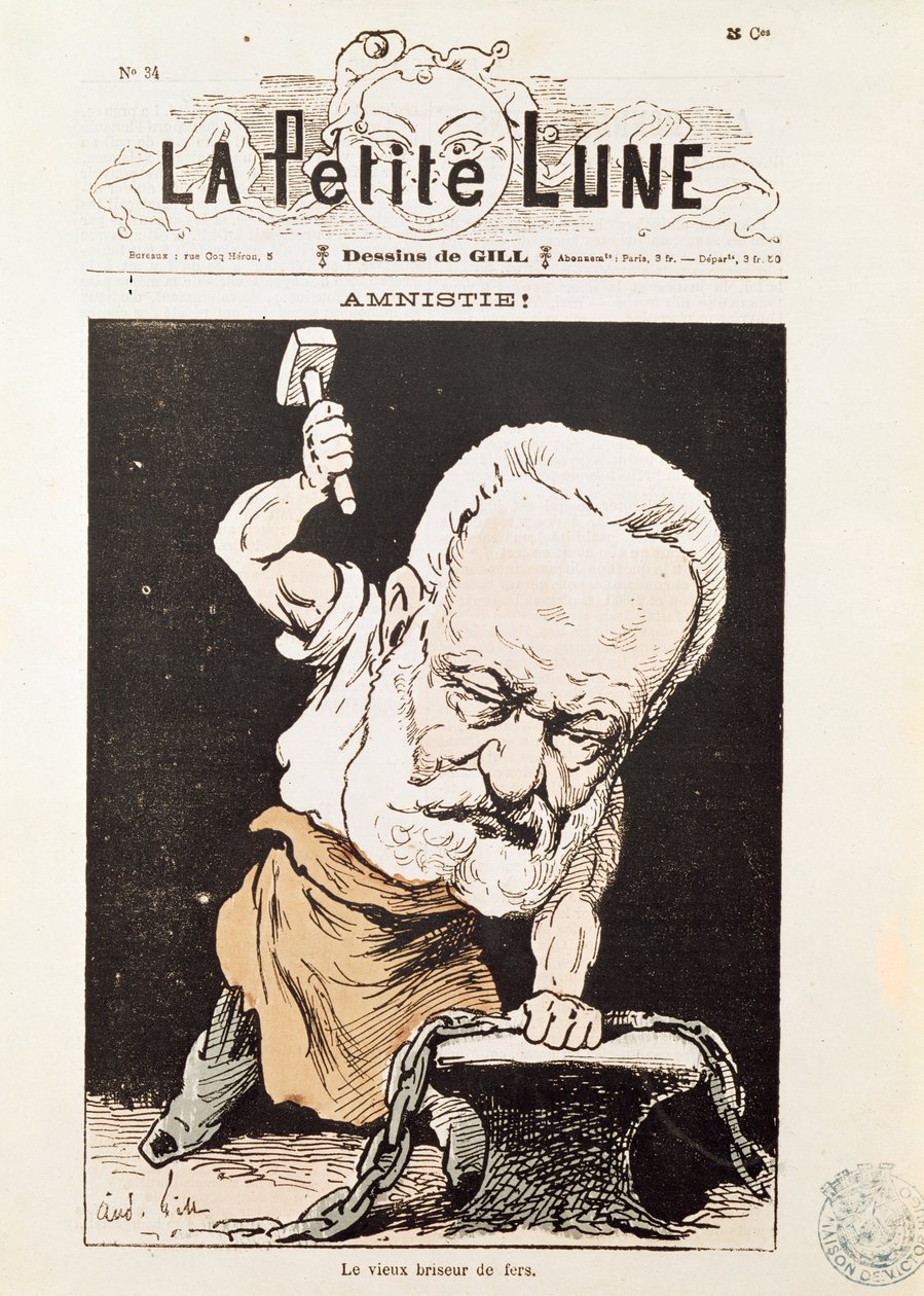Karikatura Victora Huga (1802-85) z přední obálky 