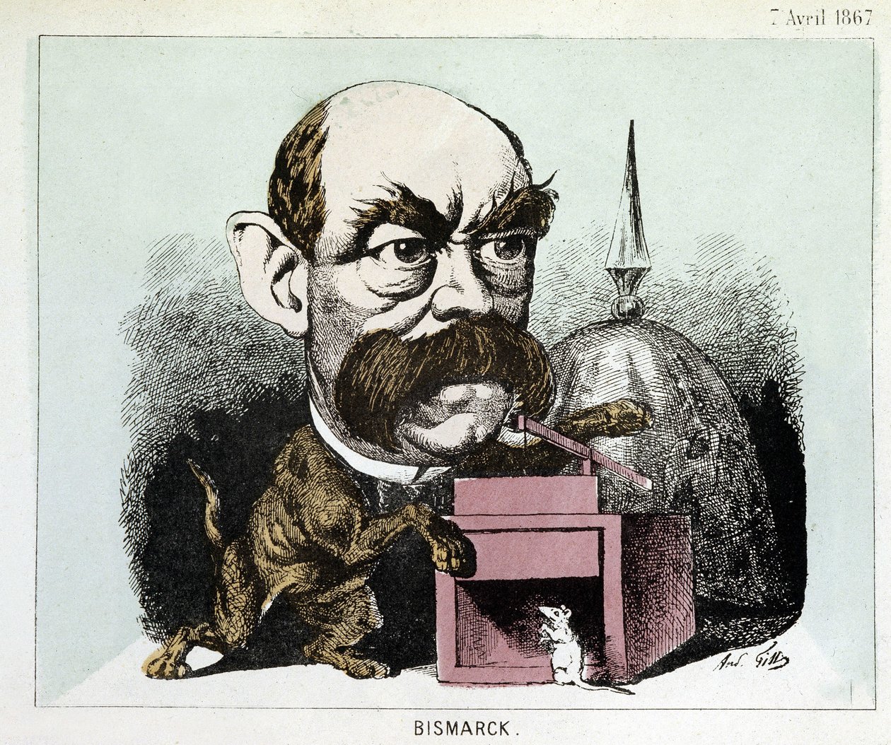 Kreslený film hraběte Otty Eduarda Leopolda von Bismarcka (1815-1898), kancléře Pruského království - Kreslený film Gill od Andre Gill