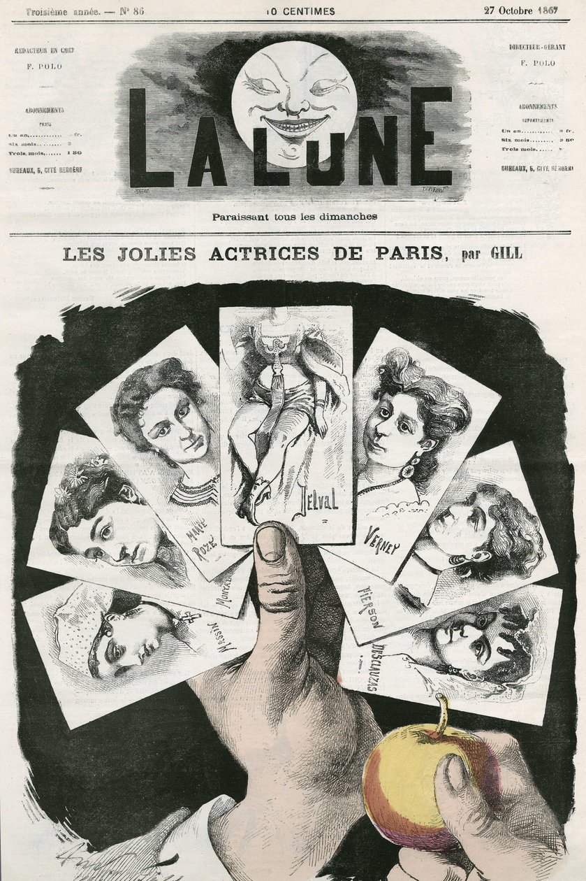 Cartoon by Gill, v „La Lune“, 27. října od Andre Gill
