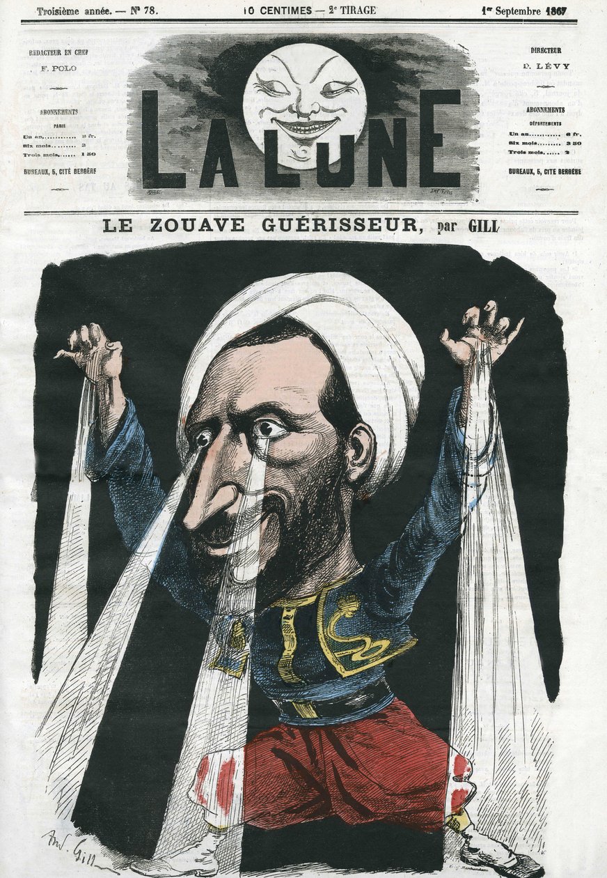 Cartoon by Gill, v "The Moon", 1. září od Andre Gill