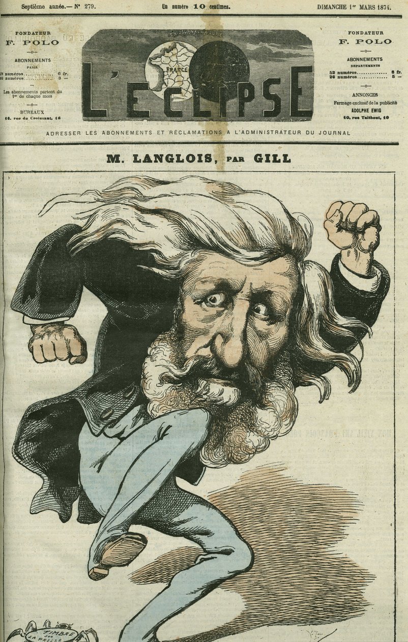 Kreslený film Jean-Charles Langlois (Jean Charles Langlois od Andre Gill