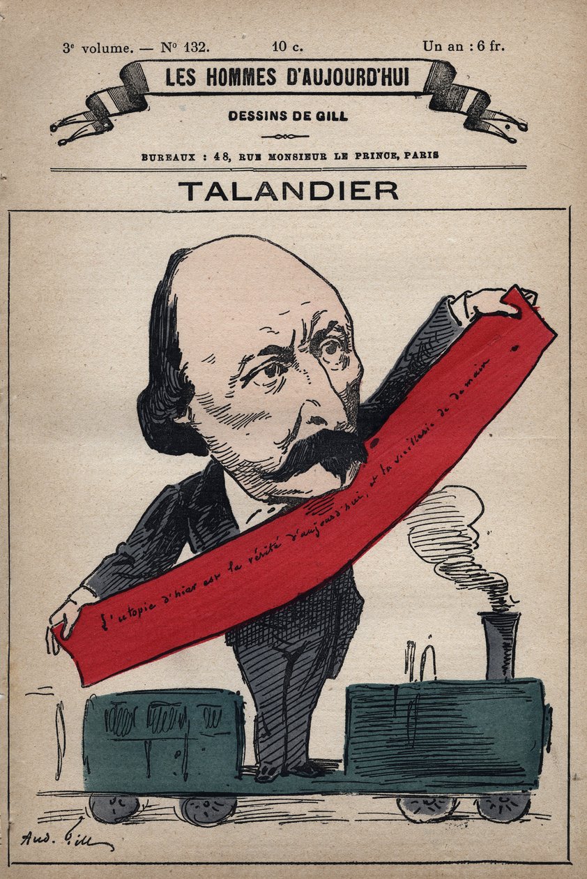 Karikatura Alfreda Talandiera (1822-1890) anglický politik z 