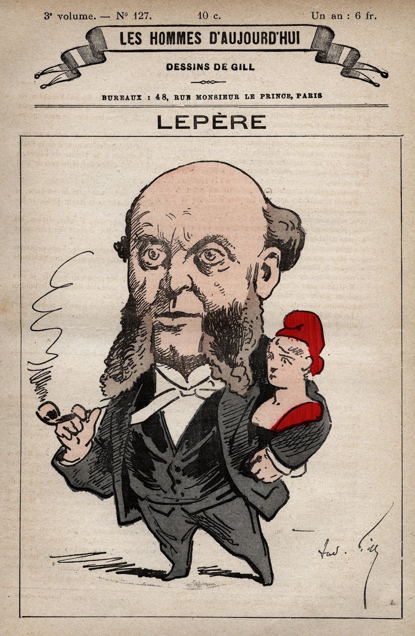 Cartoon of Charles Lepere 1823-1885 z 