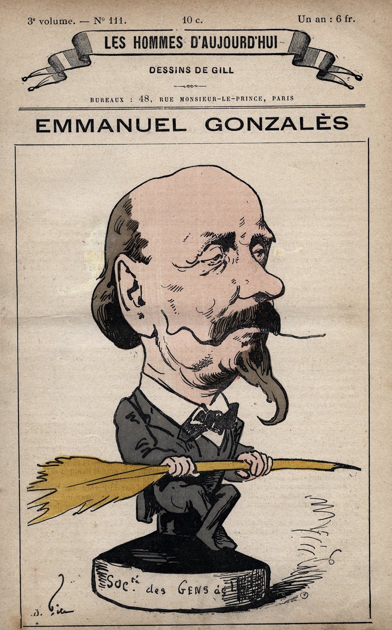 Karikatura Emmanuela Gonzalese 1815-1887 z 