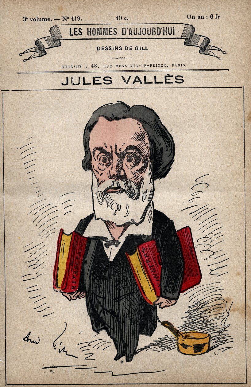Kreslený film Julese Vallese (1832-1885) z „Les Hommes d