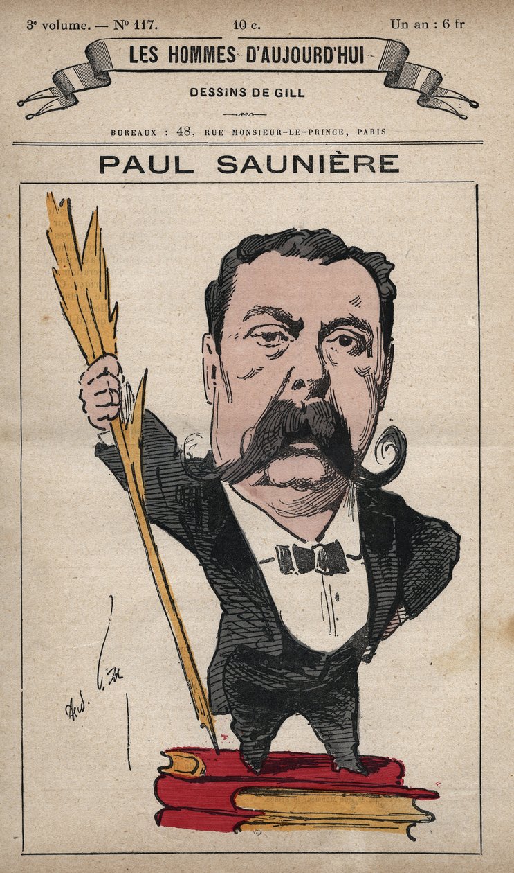 Karikatura Paula Sauniera (1827-1894) z „Les Hommes d