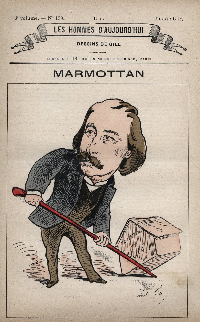 Karikatura Pierra Josepha Henriho Marmottana 1832-1914 z 