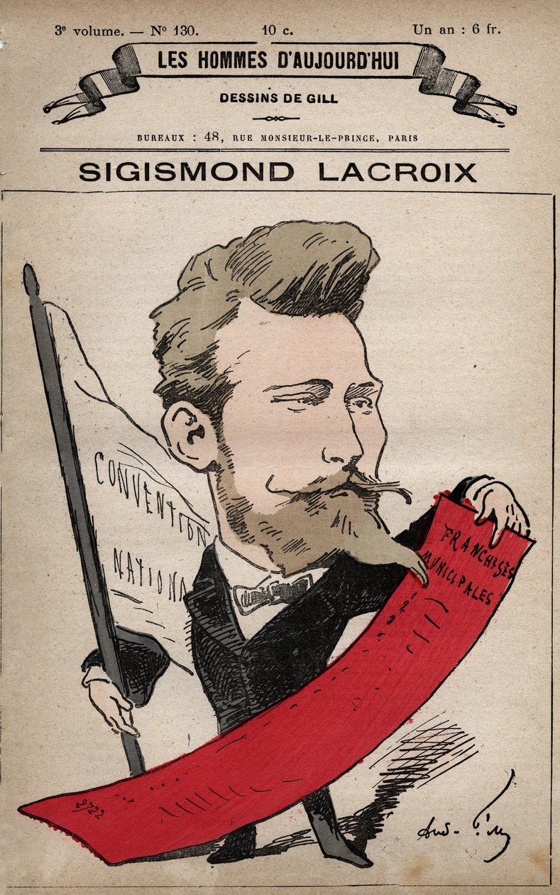 Karikatura Sigismonda Lacroixe (Zygmunt Krzyzanowski) 1845-1909 z 