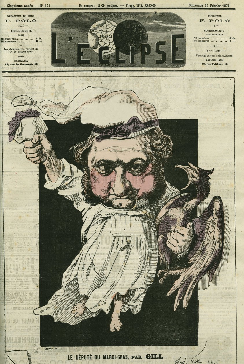 Eugene Rouher (1814-1884), francouzský politik, vůdce bonapartistické strany. Obálka „“L