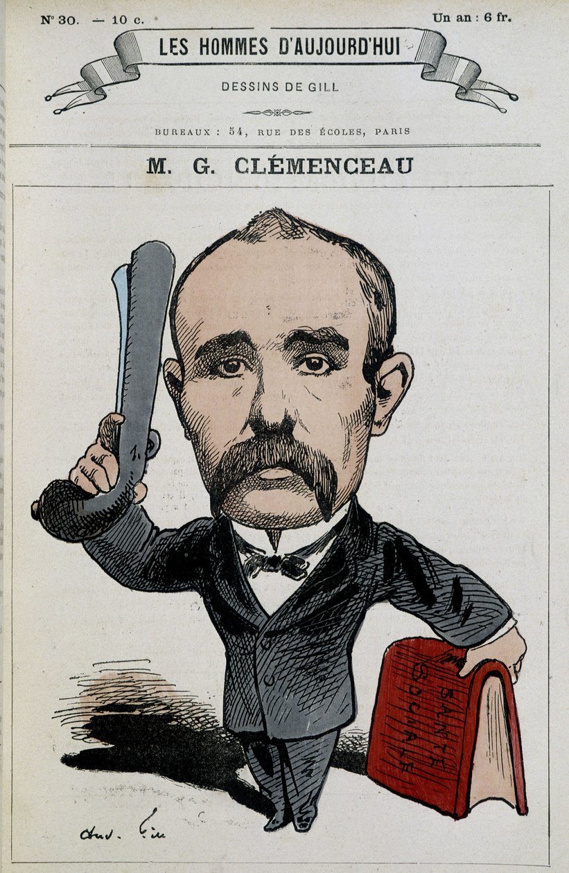 Georges Clémenceau – od Gilla, v „Muži dneška““ od Andre Gill