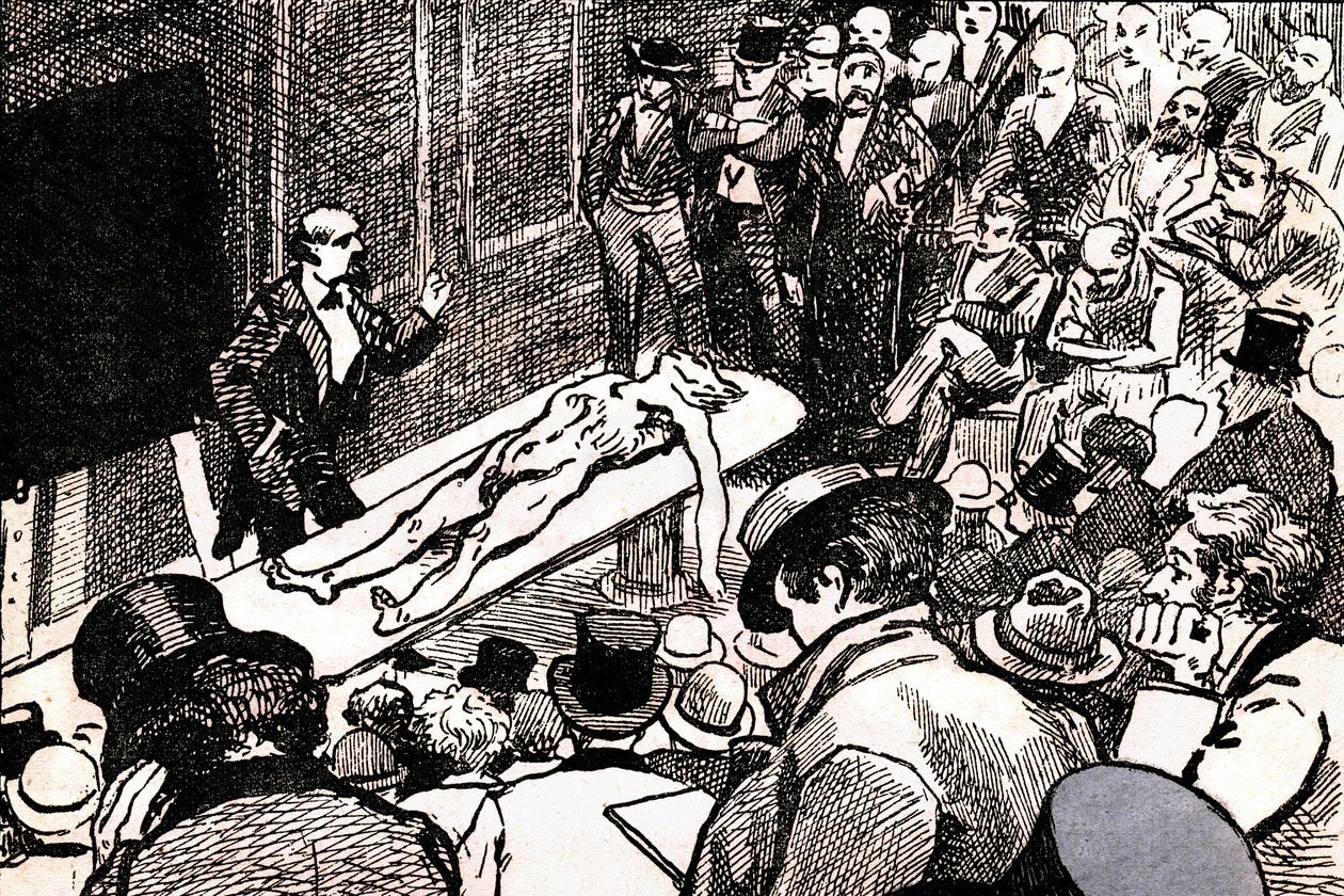 Ilustrace z „Scény z bohémského života“ od Henriho Murgera (litho) od Andre Gill