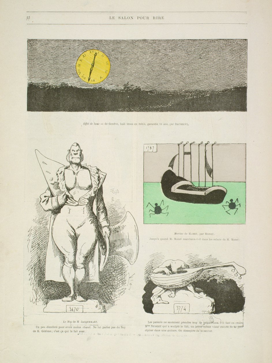 „Le Salon Pour Rire“, z Gill-Revue, 1868 od Andre Gill