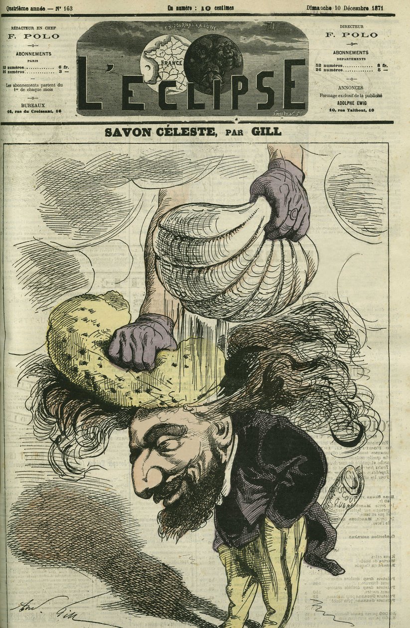 Leon Gambetta (1838-1882), francouzský politik. Obálka „“L
