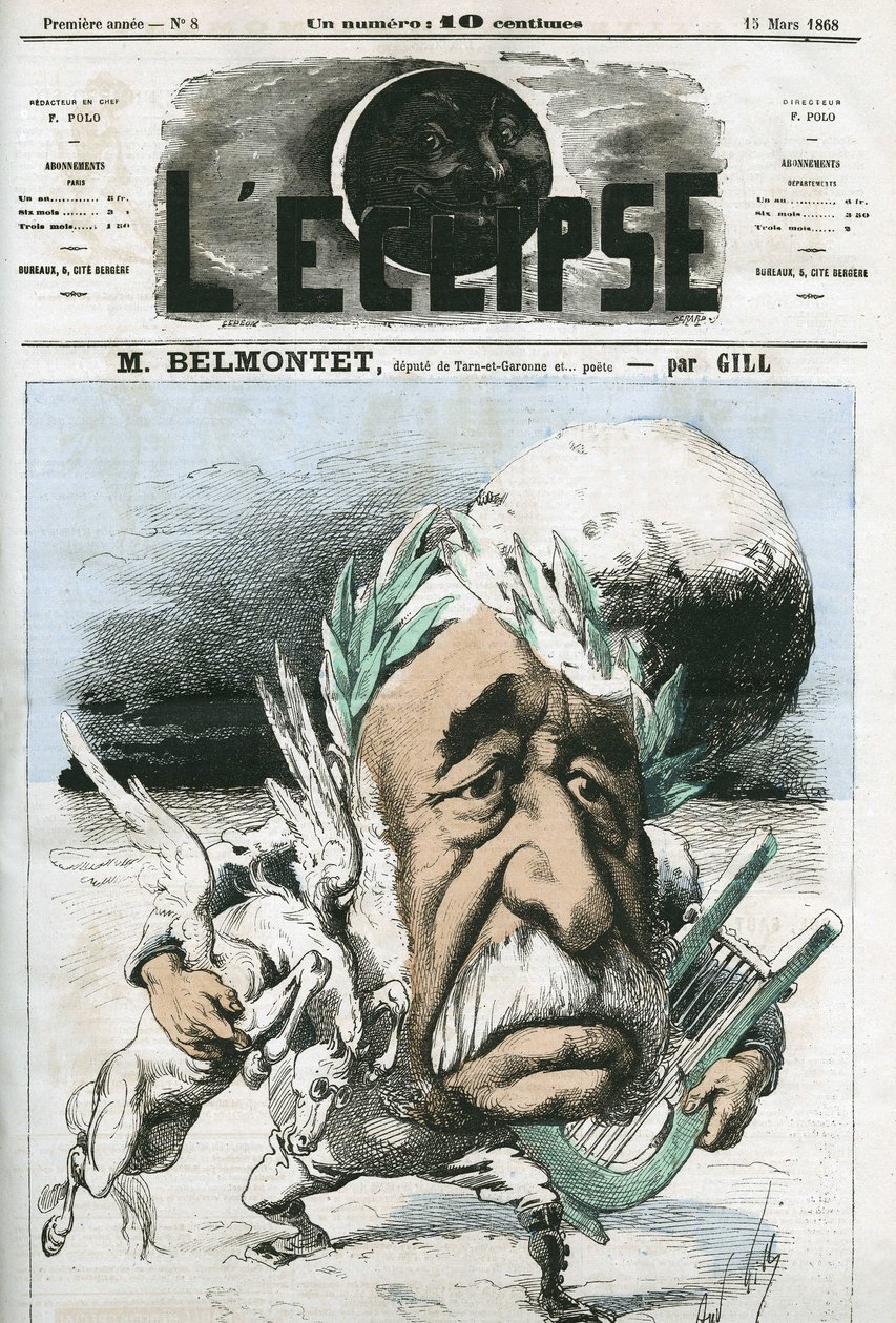 Louis Belmontet (1799-1879), francouzský básník a politik. Obálka „“L