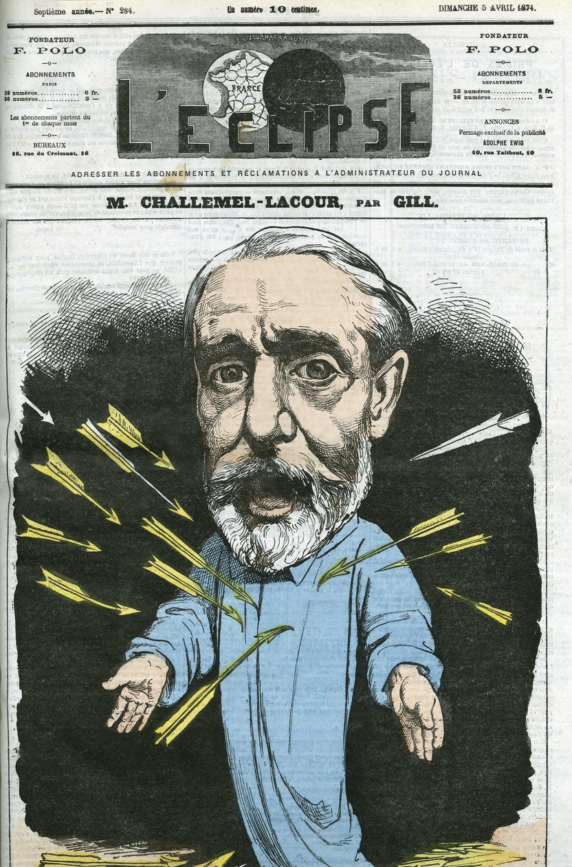 Paul-Armand Challemel-Lacour (1827-1896), politik, diplomat a historik francouzské filozofie. Obálka „“L