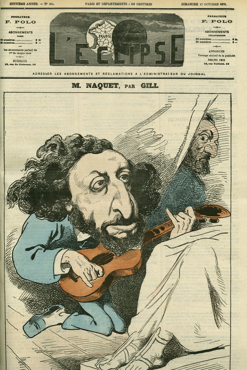 Portrét Alfreda Naqueta (1834-1916), francouzského politika. Obálka „“L