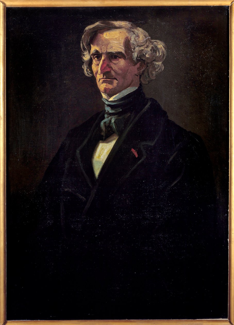Portrét Hectora Berlioze (1803-1869), francouzského skladatele. Obraz Andre Gill (1840-1885) od Andre Gill