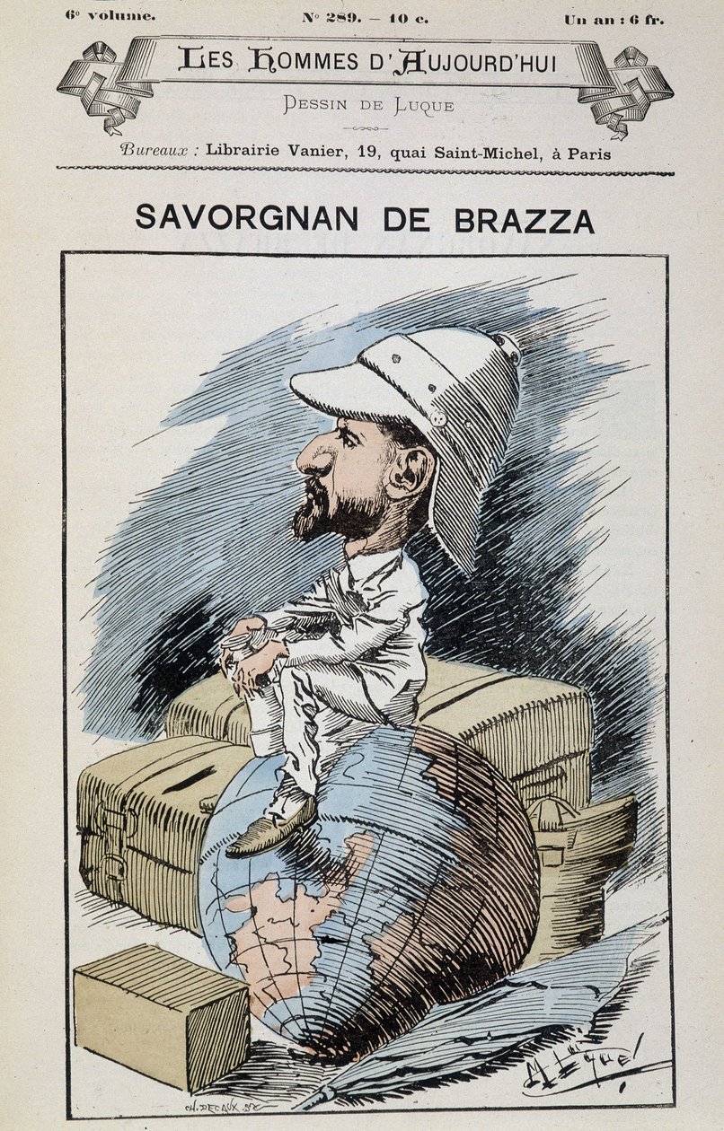 Savorgnan de Brazza – od Gilla, v “”Dnešní muži”” od Andre Gill
