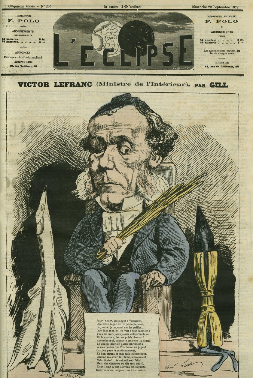 Victor Lefranc (1809-1883), francouzský politik. Obálka “”L