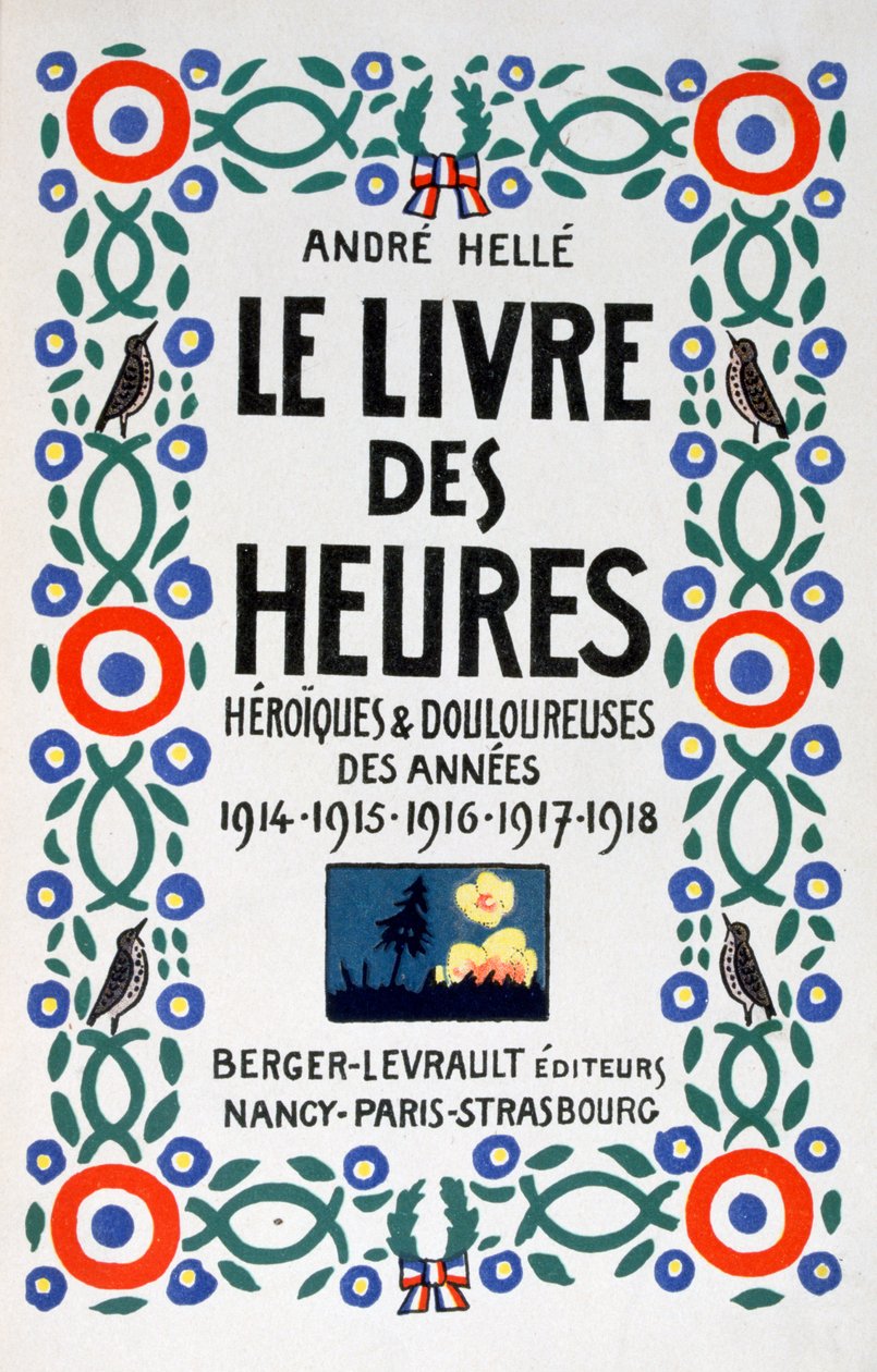 Titulní strana Knihy hodin, 1919 od Andre Helle