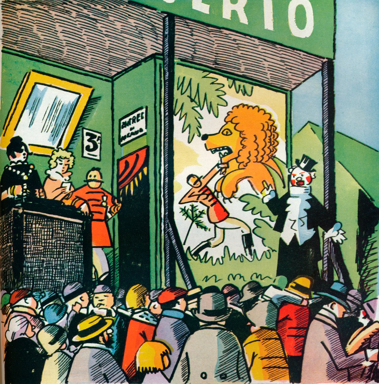 Ilustrace Andre Helle z Fables de la Fountaine, 1922, 1929 od Andre Helle