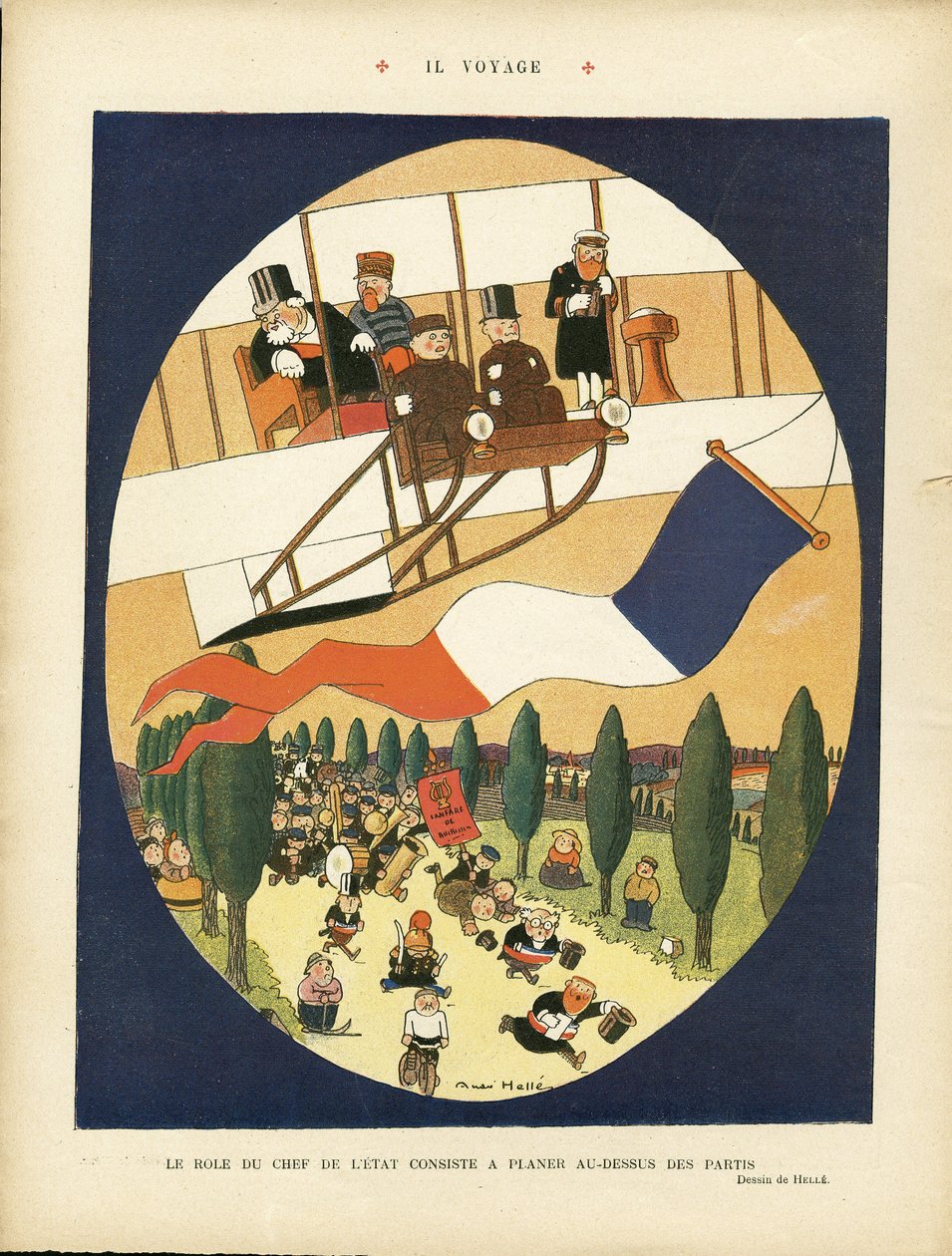 Ilustrace Andreho Helleho (1875-1945) v Le Rire od Andre Helle