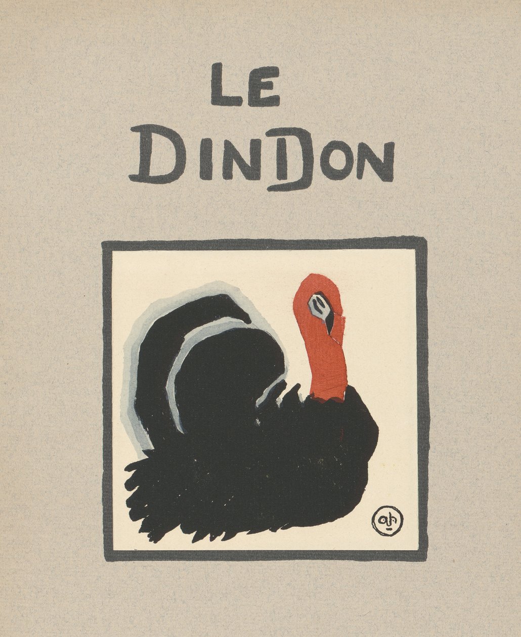 Dětská ilustrace krocana od Le Dindona od Andre Helle