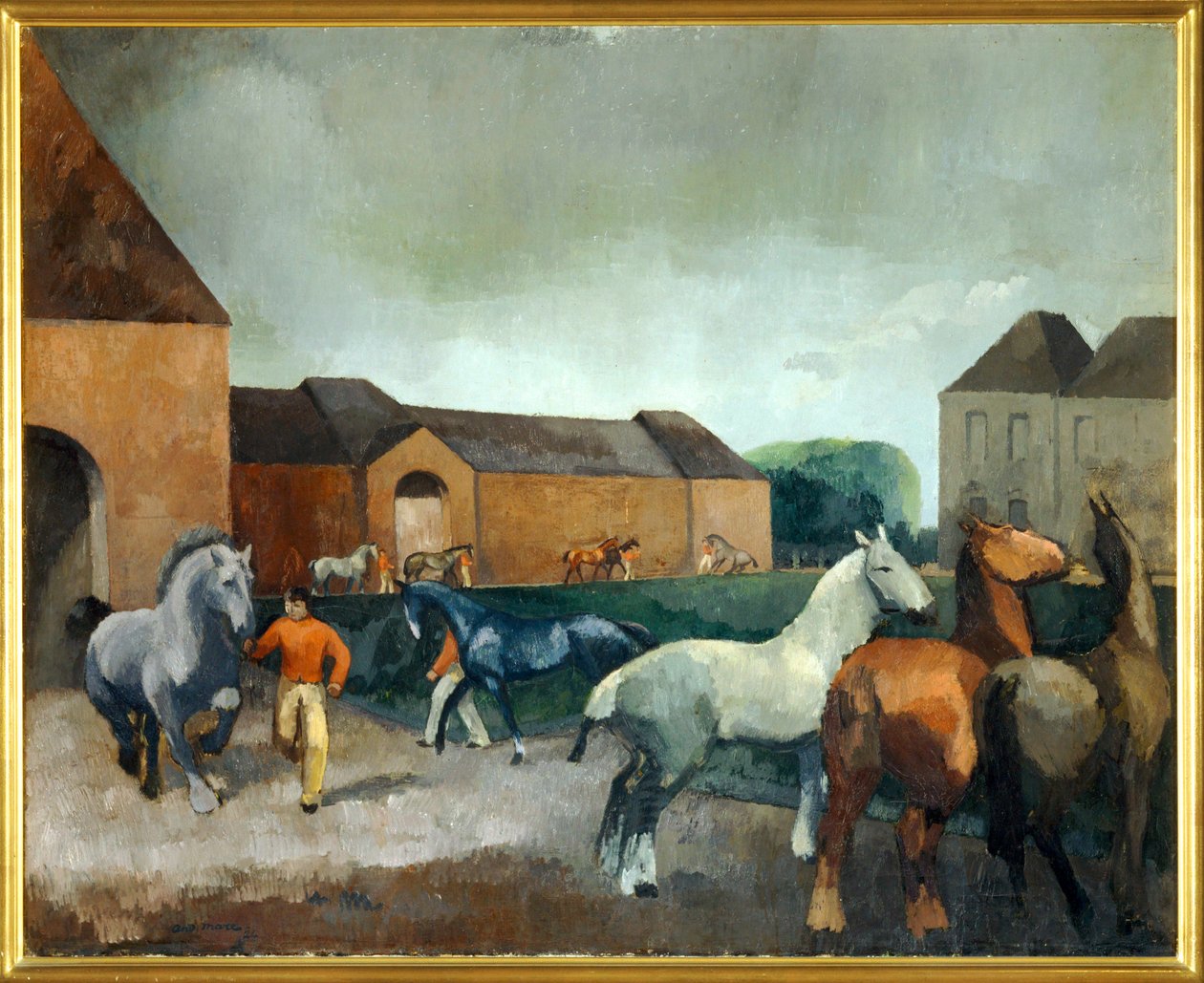 Hřebčín u Pinu (malba na plátně) od Andre Mare