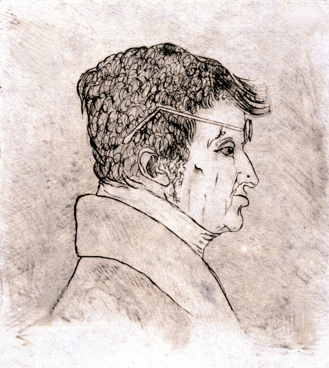 Andre Marie Ampere, autoportrét c. 1805-1810 (kresba) od Andre Marie Ampere