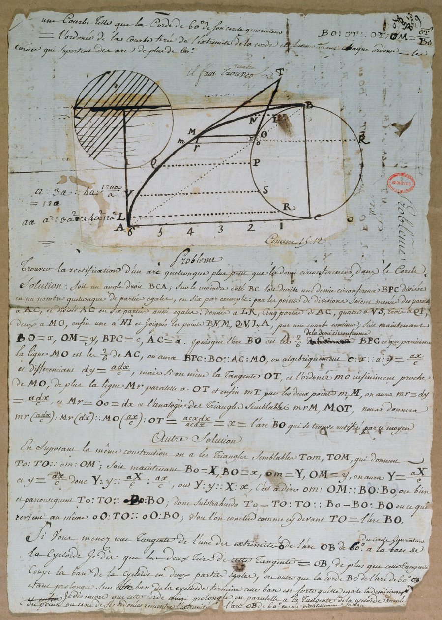 Rektifikace oblouku kruhu, 8. července 1788 od Andre Marie Ampere