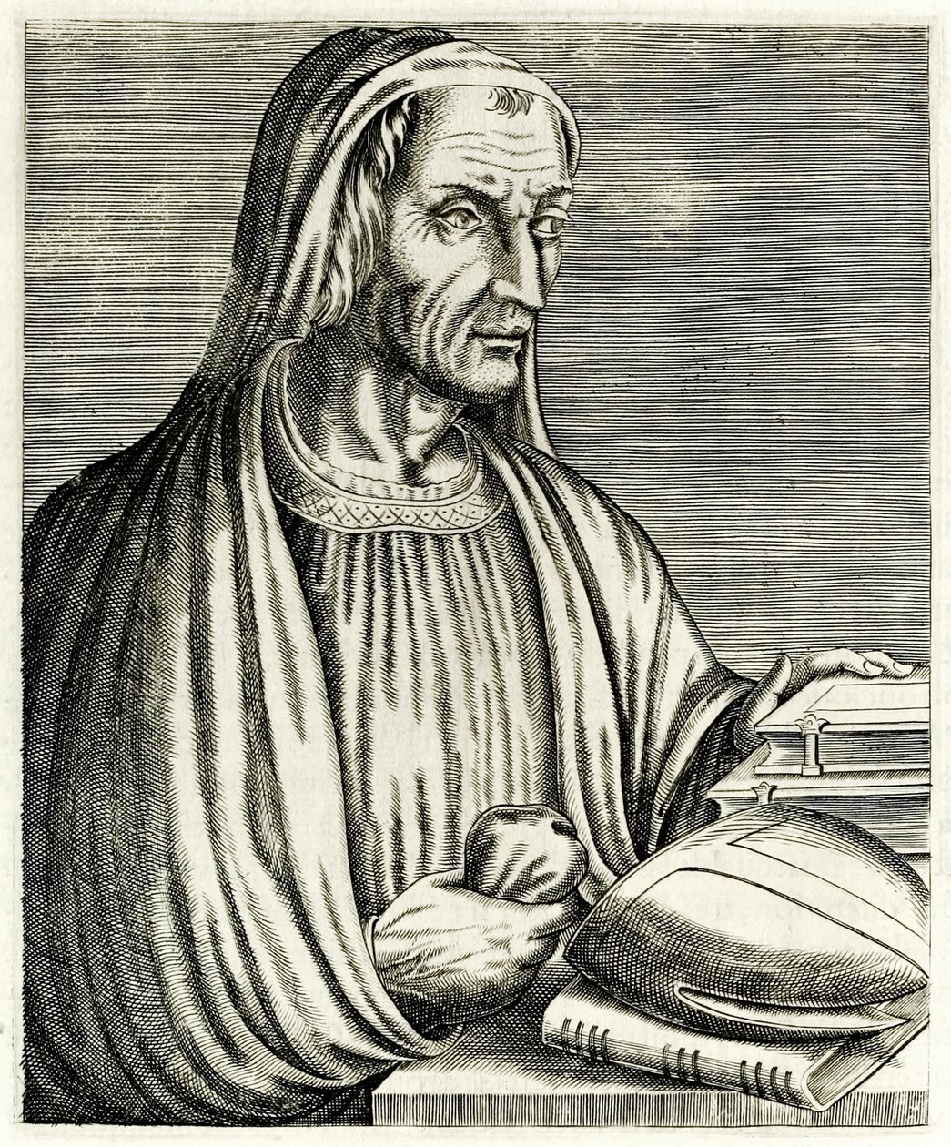 Gregory of Tours z ?True Portraits? André Thévet publikoval v roce 1594 od Andre Thevet